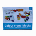 Bloques de piedras de colores