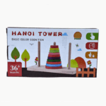 Torre de hanói de madera