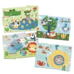 4 Rompecabezas de 9 piezas Fisher Price