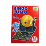 Bingo lotto rojo chico (90 números)